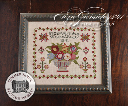 Miss Eliza Garside's sampler 1841- Summer House Stitche Workes