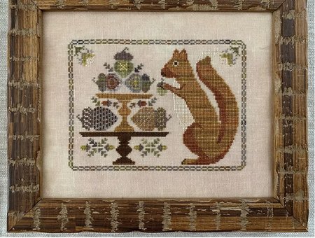 Autumn Squirrel- The Blue Flower