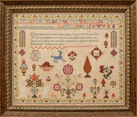 Eliza Atkinson 1829 - Hands Across the Sea Samplers