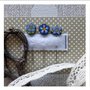 Pins  Blue flowers- PuntiniPuntini