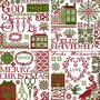 Stitcher`s Christmas green or red - Historische Stickmuster